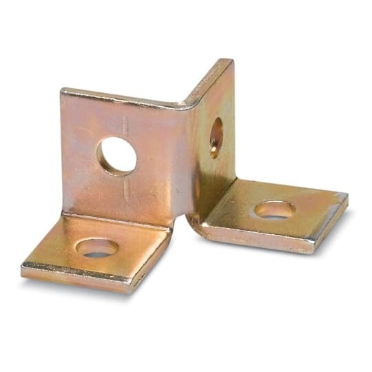 AW204 Superstrut 200 Wing Shaped Fitting, (4) Holes, 1-7/8 in L x 1-5/8 in W, Steel