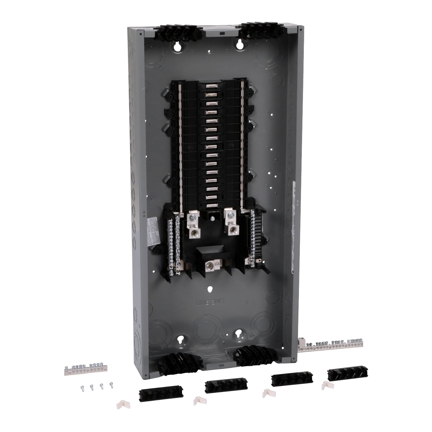 QO130L200PQG QO Qwik-Grip 1-Phase Convertible Neutral Main Lug Load Center, 120/240 V AC, 200 A, 10/65 kA Interrupt