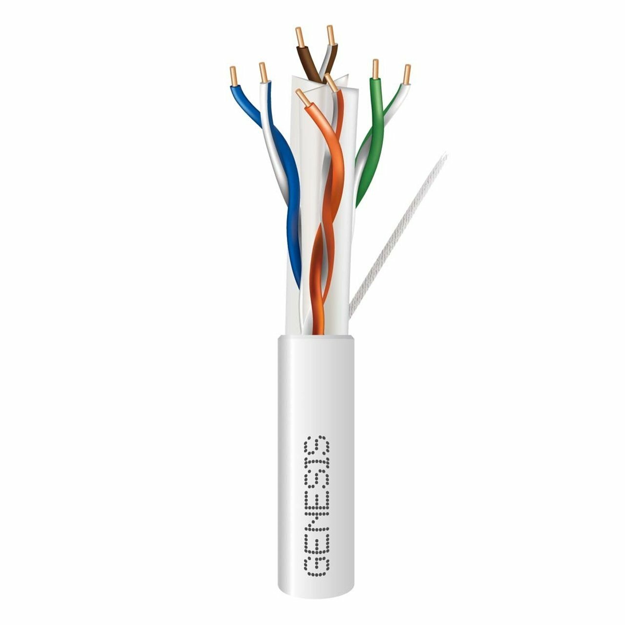 23/4PR CAT 6 PLUS CABLE - 1000 FT PULL BOX - WHITE