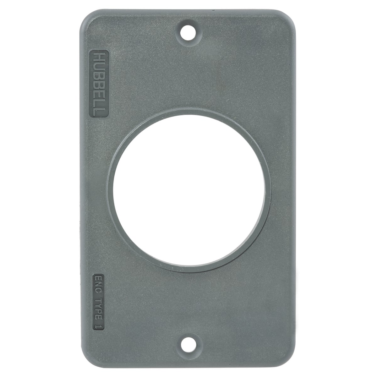 HBL3055 1-Gang Standard Cover Plate, 1.572 in Dia, 3.78 in L x 2.28 in W x 0.26 in D, Polybutylene Terephthalate