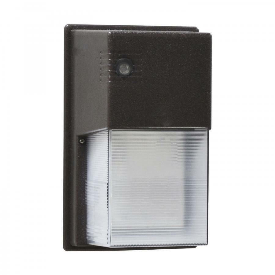 65-062 Utility LED Wallpack Fixture With Photocell, (1) LED Lamp, 120 V AC, Bronze Housing