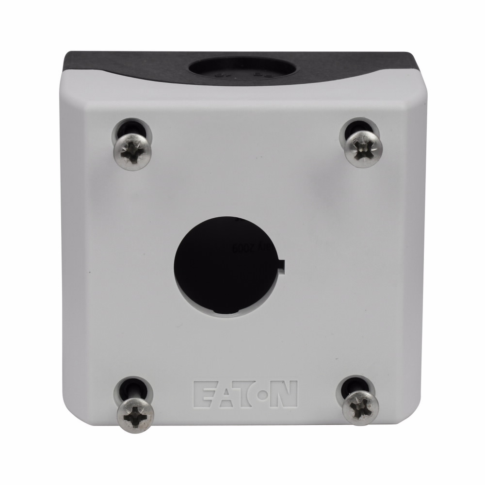 M22-I1-PG 1-Element Pushbutton Enclosure, 3.15 in L x 2.83 in W x 2.2 in D, NEMA 4X/13, Plastic