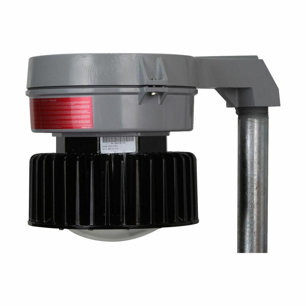 Eaton Crouse-Hinds series Champ Pro PVML LED fixture, Cool white, 250W HID equivalent, No guard, Glass lens, 9000 lumens, 126 lm/W, Die cast aluminum, Stanchion straight, Type III, 1-1/2" trade size, 100-277 Vac, 127-250 Vdc, 76W