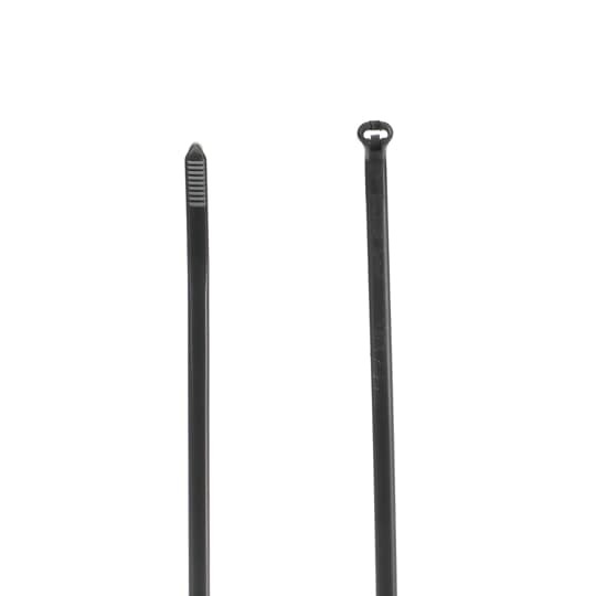 TY25MX Ty-Rap High Performance Standard Cable Tie, 7.31 in L x 0.184 in W x 0.043 in THK, Nylon/Polyamide 6.6, Black