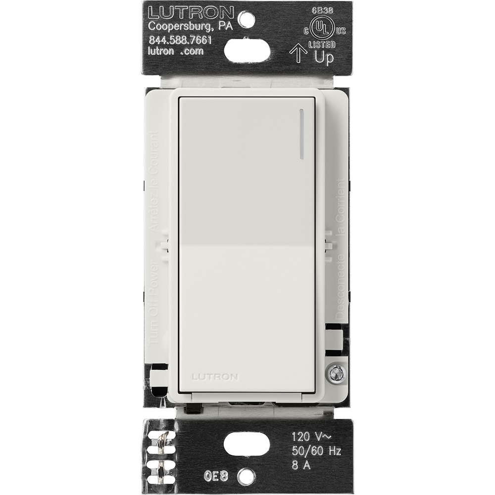 RRST-8ANS-LG Sunnata RF Neutral Switch for RA3 Systems, 8 Amp, 1 Pole/Multi-Location, Neutral Required, 120V, Lunar Gray