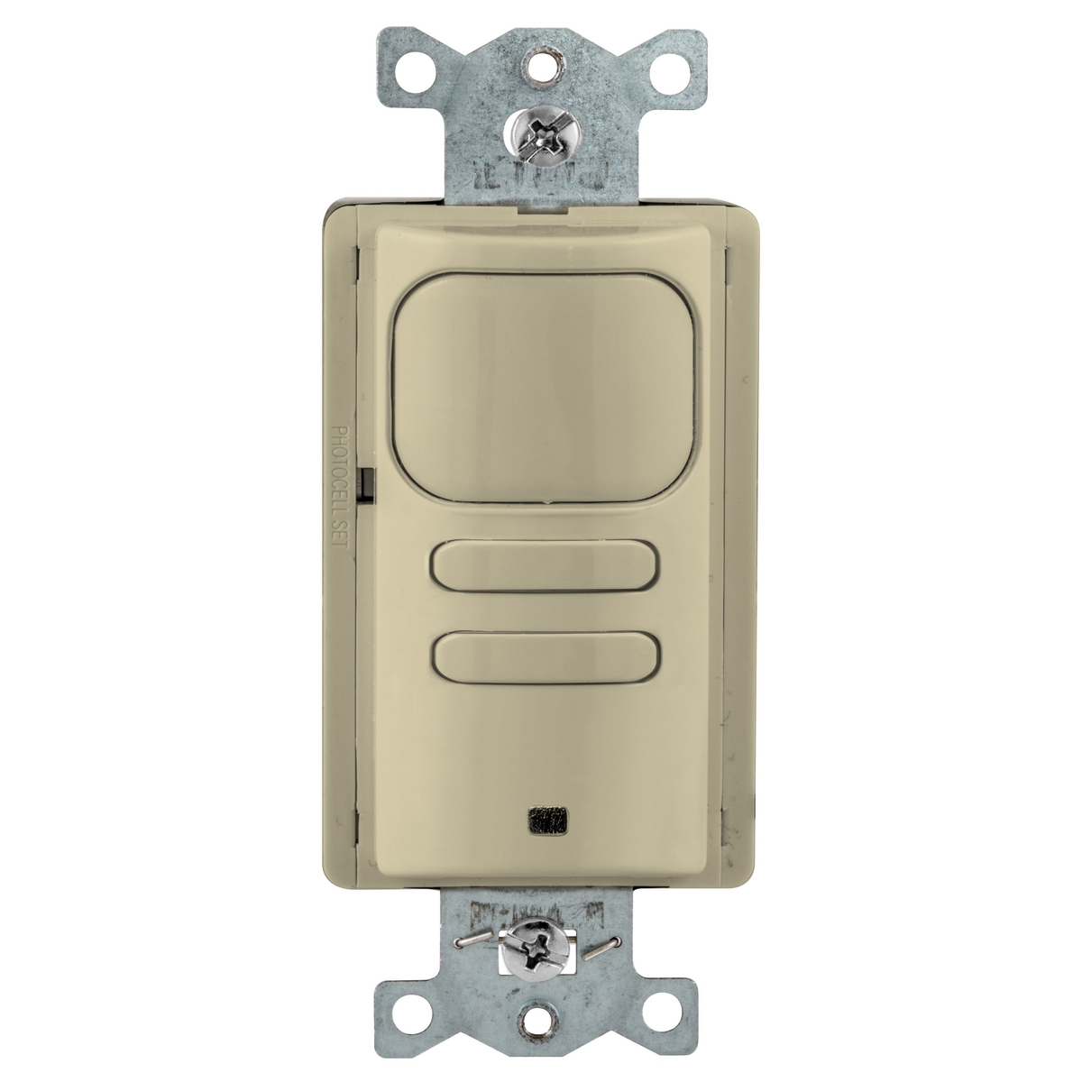 AP2000I22 2-Button 2-Circuit Occupancy and Vacancy Sensor With Photocell, 120/277 VAC, Passive Infrared Sensor, 1000 sq-ft Coverage