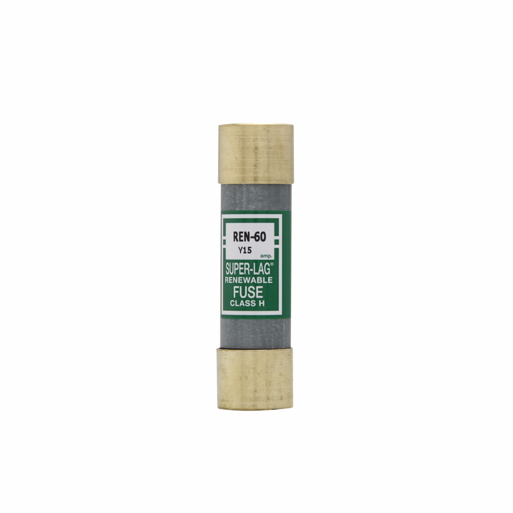 REN-50 Super-Lag Non-Current Limiting Non-Time Delay Non-Indicating Non-Rejection Renewable Fuse, 50 A, 250 VAC, 10 kA Interrupt, Class: H, Cylindrical Body
