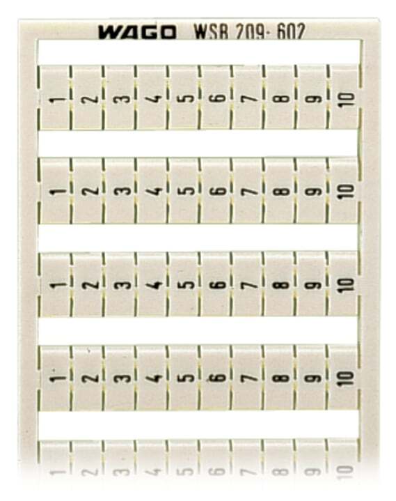 209-602 209 Thermal Transfer Marking Card, 5 mm W, White