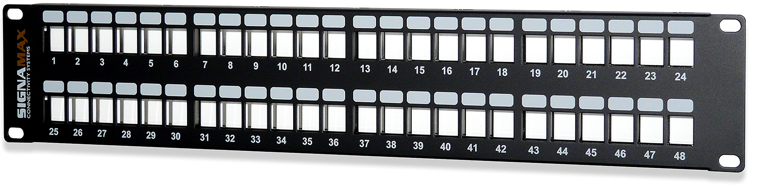 48U-HDMMP High Density Patch Panel, 48 Ports, Steel