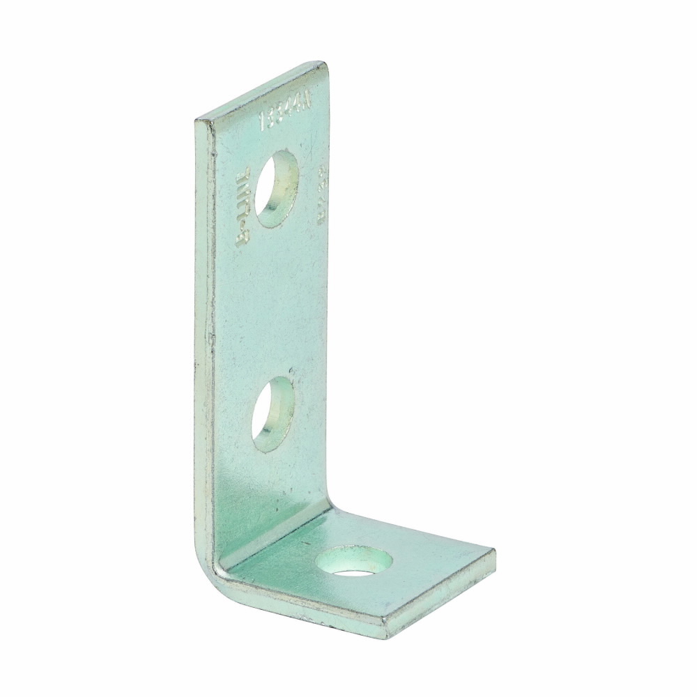 B232ZN 90 deg Corner Angle, 3 Holes, 3-15/16 in L x 1-7/8 in W x 7/32 in THK, Steel