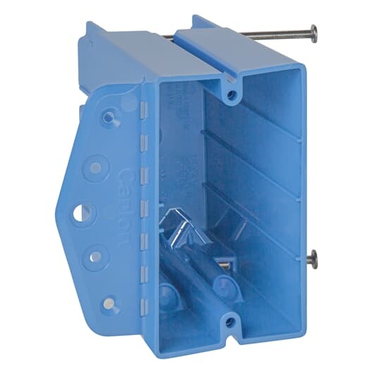 B125AB Carlon Multi-Purpose Electrical Box, PVC, 24.5 cu-in Capacity, 1 Gangs, 3-1/4 in L x 3-1/2 in W x 2-7/32 in D