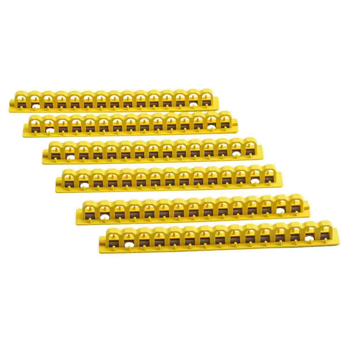 51260 Lock Rail, For Use With EZ Paneloc 480/600 V AC Circuit Breakers Lockout, LOTO-44 Fiberglass Reinforced Nylon, Yellow