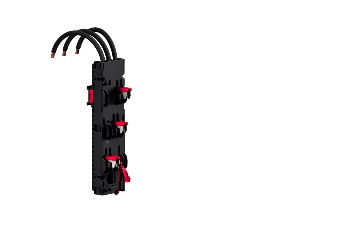 RX component adaptor 45 A AWG 8, 3-pole, W: 54 mm