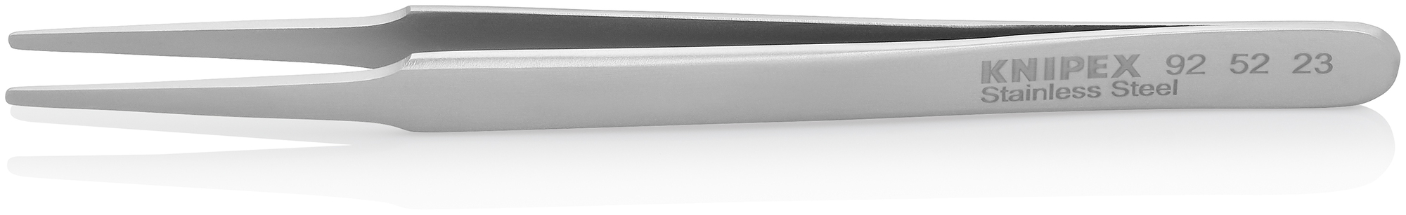 Stainless Steel Gripping Tweezers-Blunt Tips, 4 3/4 in., 0.30 mm TT, 2.00 mm TW