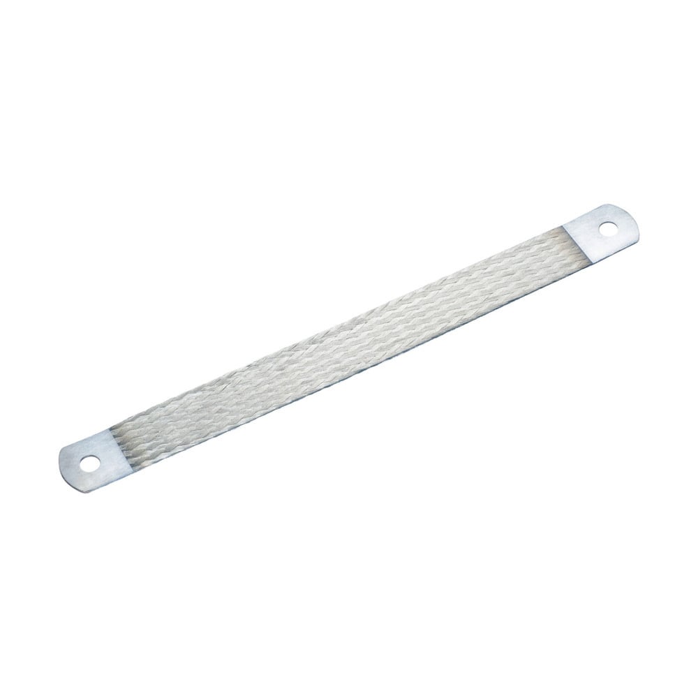 MBJ50-500-10 ERI3 Grounding and Bonding Braid, 19.685 in L x 1.102 in W, 250 A, 0.413 in Mounting Hole