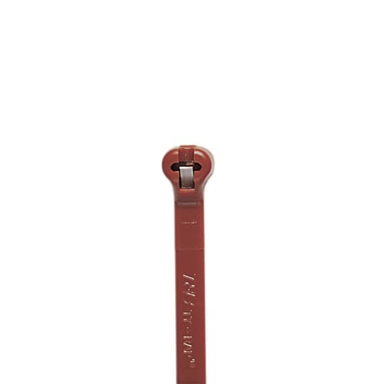 TY242M-1 Ty-Rap TYM Standard High Performance Cable Tie, 8.2 in L x 0.142 in W x 0.041 in THK, Nylon/Polyamide 6.6, Brown