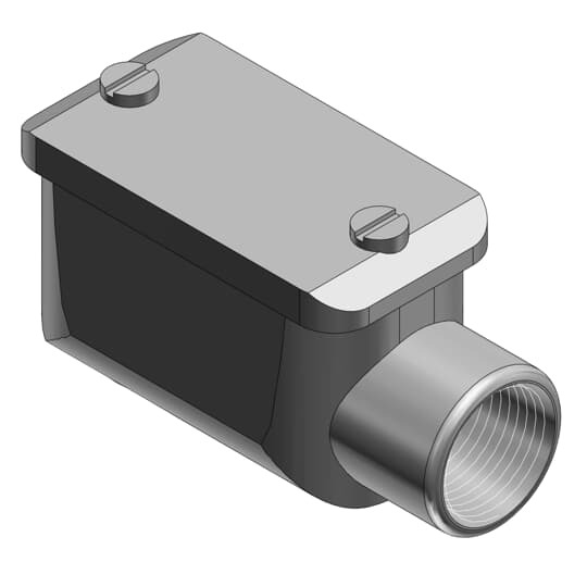 1490 T&B Service Entrance Elbow,) 1/2 in Hub, Copper-Free Aluminum