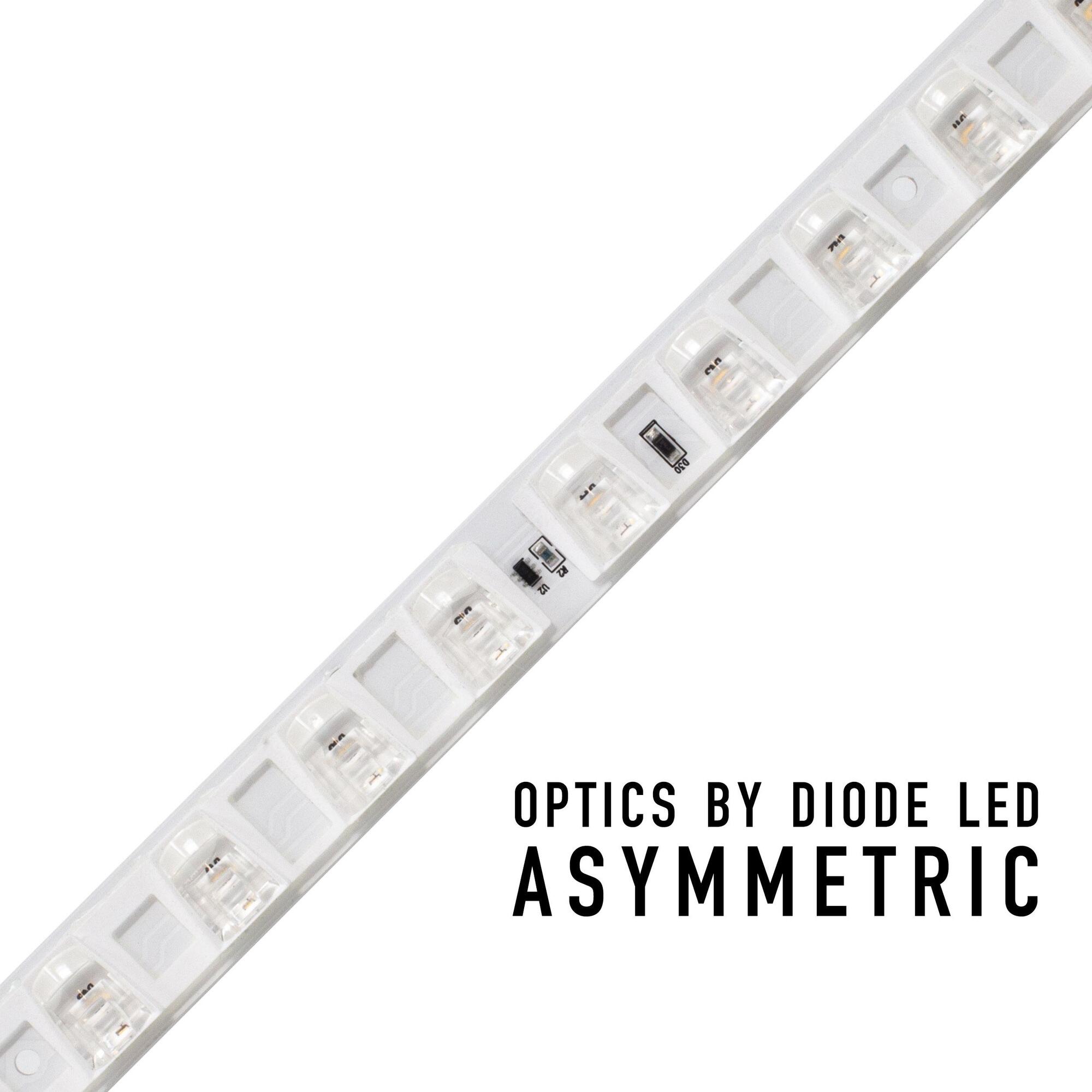 Optics By Diode LED, Asymmetric, 24V, 3500K, AVX Connector, 10 ft. Spool