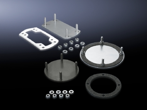6505500 Cover Plate, For Use With 130 mm Support Arm Connection, Sheet Steel