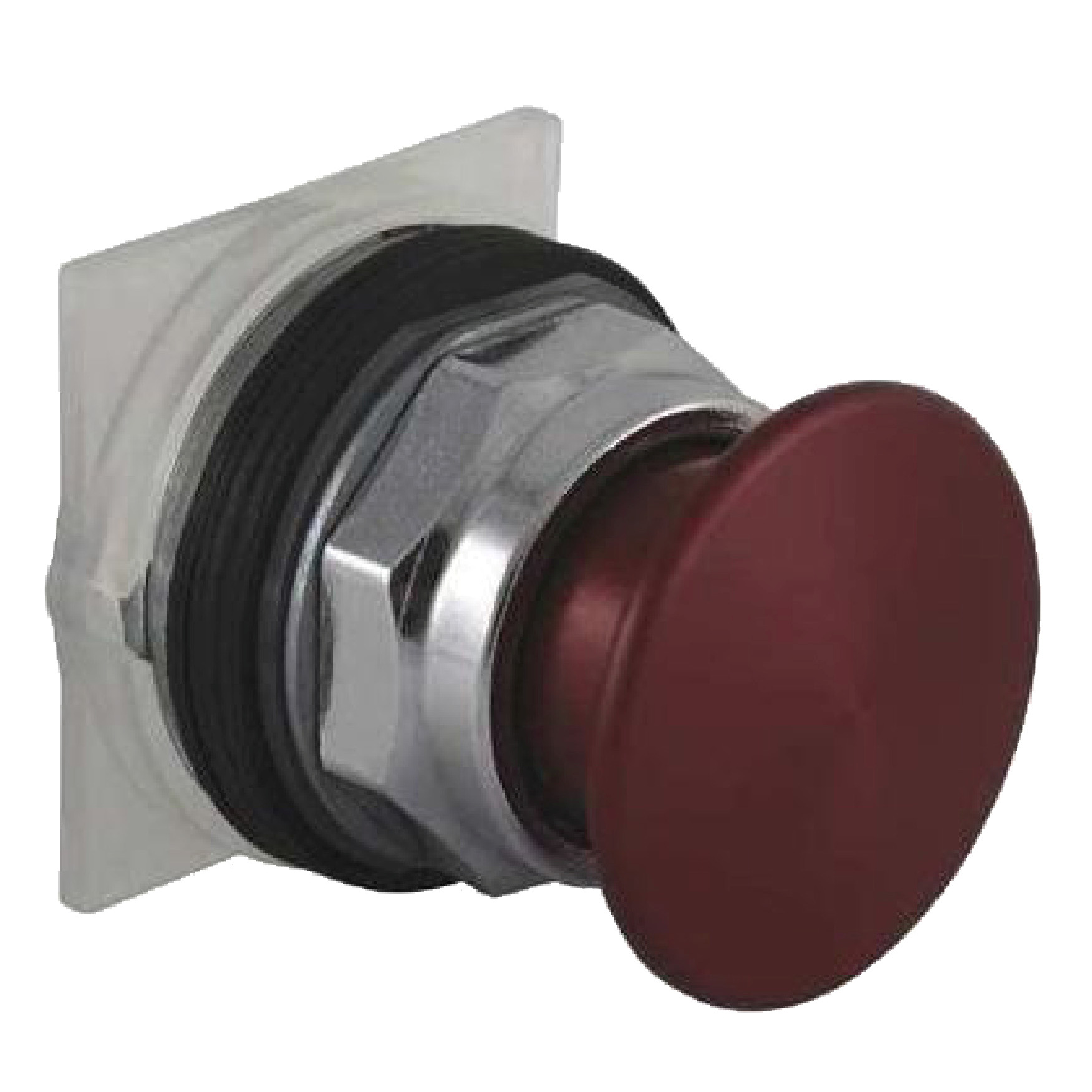 9001KR24RM Harmony Type K Dusttight Oiltight Watertight Heavy Duty Round Unmarked Non-Illuminated Pushbutton Operator With Set Screw Security, 30 mm, 2 Positions, Red
