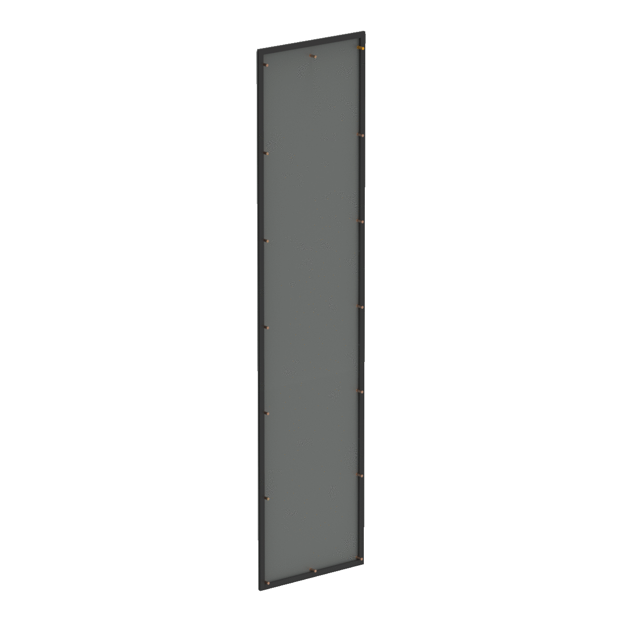 AU8418FEP Flat Non-Insulated Standard End Plate, 84.13 in L x 18.11 in W x 0.29 in D, For Use With Universal Freestanding Enclosure, 14 ga Mild Steel