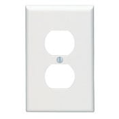 80503 Midway Size Traditional Wall Plate, 1 Gangs, 3-1/8 in W x 4-7/8 in H, Thermoset, Brown