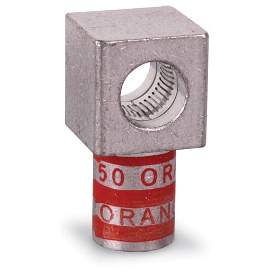 MD30F-3 Color-Keyed 1-Load Female Motor Lead Pigtail Disconnect, 3/0 AWG Beryllium Copper Conductor, Die Code: 50, Copper