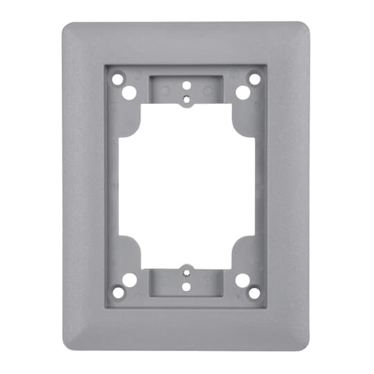 P64P-CP-GRY Steel City Flush Service Non-Metallic Carpet Plate, For Use With Sub-Floor Outlet Box, 1-Gang, PolyCarbonate, Gray