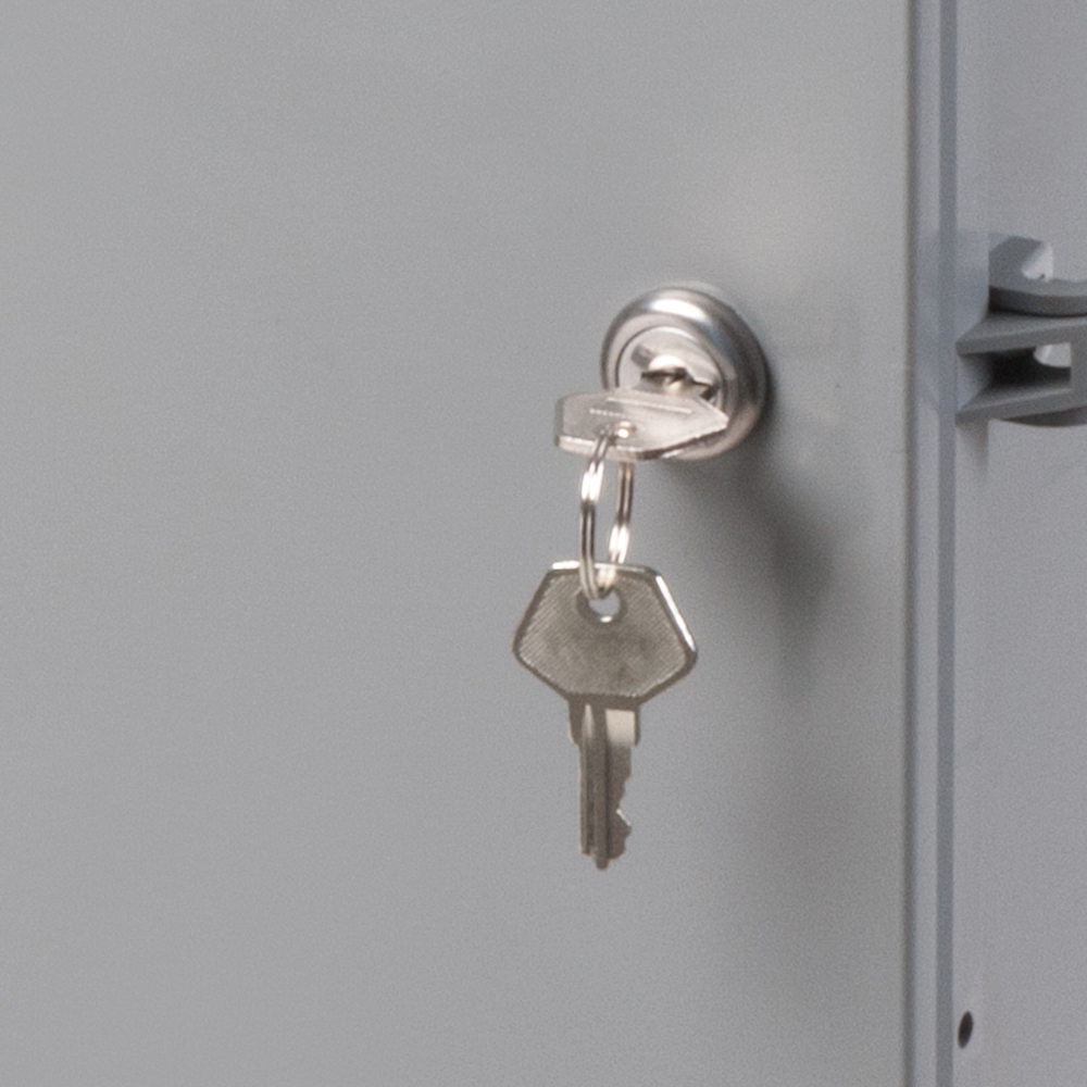 EBL1 Equipment Box Lock and Key, For Use With Outdoor Rated Non-Metallic Enclosure Box, Plastic
