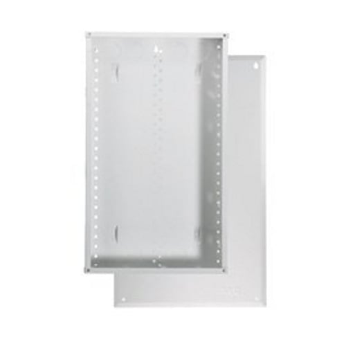 EN2800 Rear/Side/Top Structured Wiring Enclosure, 14.3 in W x 3.7 in D x 28.1 in H, Cold Rolled Steel