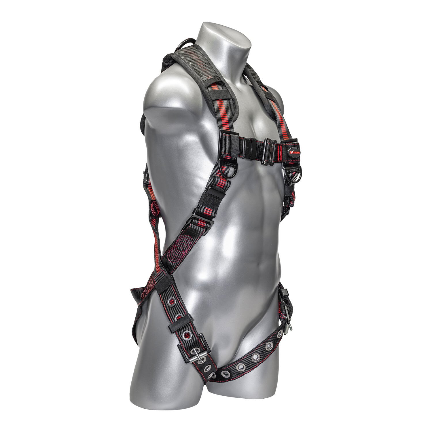 Kapture Elite+ 5-Point FBH, Dorsal D-ring, TB Legs, QC Chest, Back/Shoulder Pad, All Black Fittings - L-XL (ANSI)