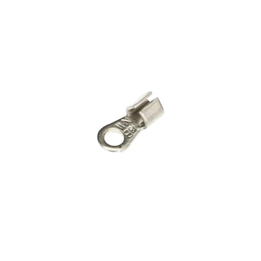 NW10-8 Sta-Kon NW Series Non-Insulated Ring Terminal, 12 to 10 AWG Conductor, 0.66 in L, Brazed Seam Barrel, Nickel Alloy, Metallic