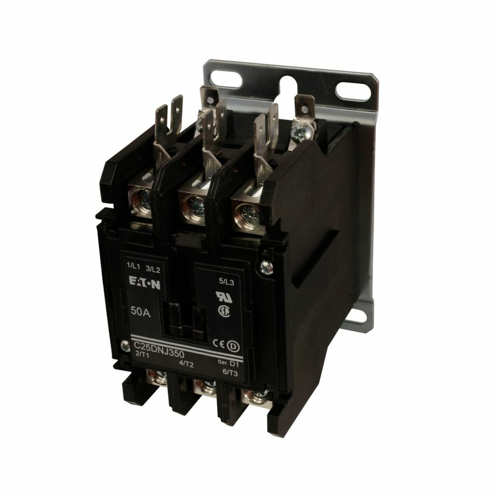 C25DRD330T Non-Reversing Definite Purpose Contactor, 110 to 120 V AC V Coil, 30 A, 3 Poles
