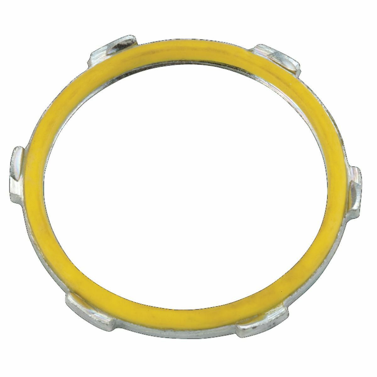 1209 Liquid Tight Sealing Locknut, 3 in, For Use With IMC/Rigid Conduit, Steel, Electro-Plated Zinc