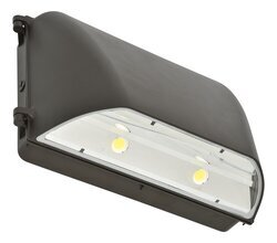 WALPAK2C/050UNV740/CO/BZ/74913 Cutoff Wallpack, LED Lamp, 50 W Fixture, 120/277 VAC, Bronze Housing