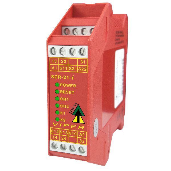 SCR-21-I, Viper Safety Relay with Added Diagnostics, Pluggable Terminals