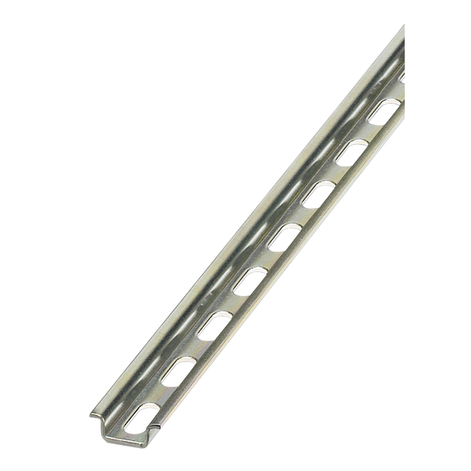 NSYTRADR155 Linergy Perforated Symmetrical Mounting DIN Rail, 2000 mm L x 5 mm W x 15 mm H, Galvanized Steel