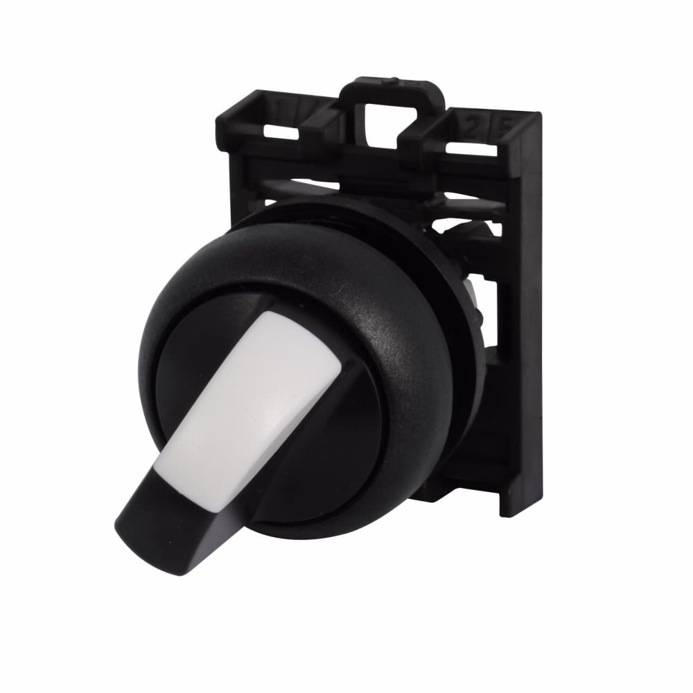 M22S-WRK4 Modular Pushbutton Selector Switch Operator, 22.5 mm, Knob Operator, 4 Positions, Black