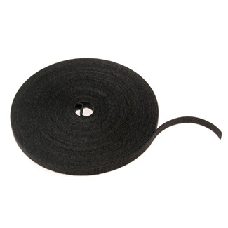 4S115-75E Softcinch Lite Hook and Loop Bulk Roll, 75 ft L x 1/2 in W, Black