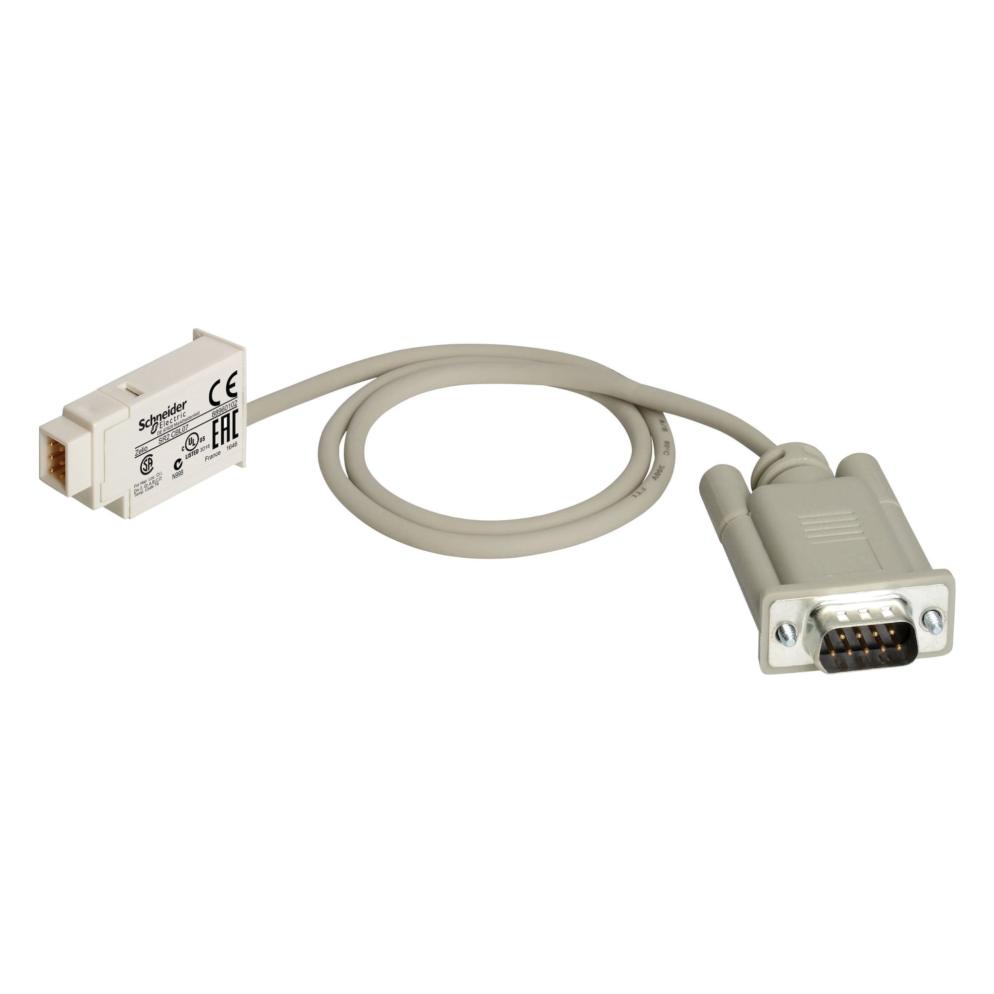 SR2CBL07 Zelio Logic Connecting Cable, 0.5 m L Cable, For Use With SR2COM01 Communication Interface, Connection Accessories and Zelio Logic Smart Relay