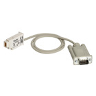 SUB D 9 pin modem connecting cable, for smart relay Zelio Logic, 0.5 m