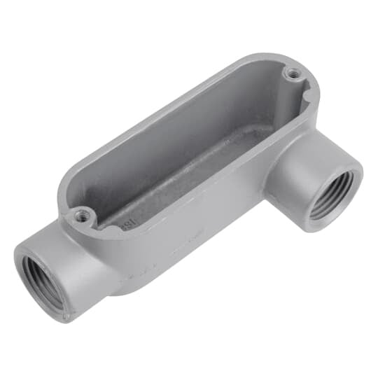 ALL-3 Red Dot Type LL Conduit Body, 1 in Hub, 11.8 cu-in Capacity, Die Cast Aluminum