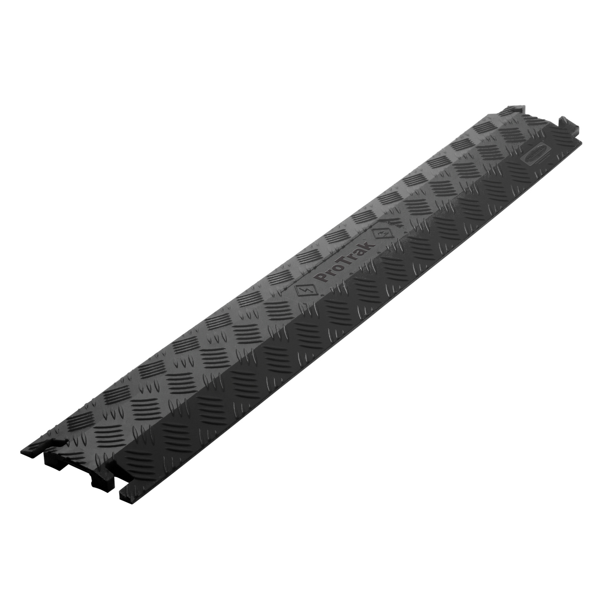 PROTRK115BK Drop Over Cable Protector, 3 ft OAL x 5-1/4 in OAW x 3/4 in OAH, 1 Channel, Black