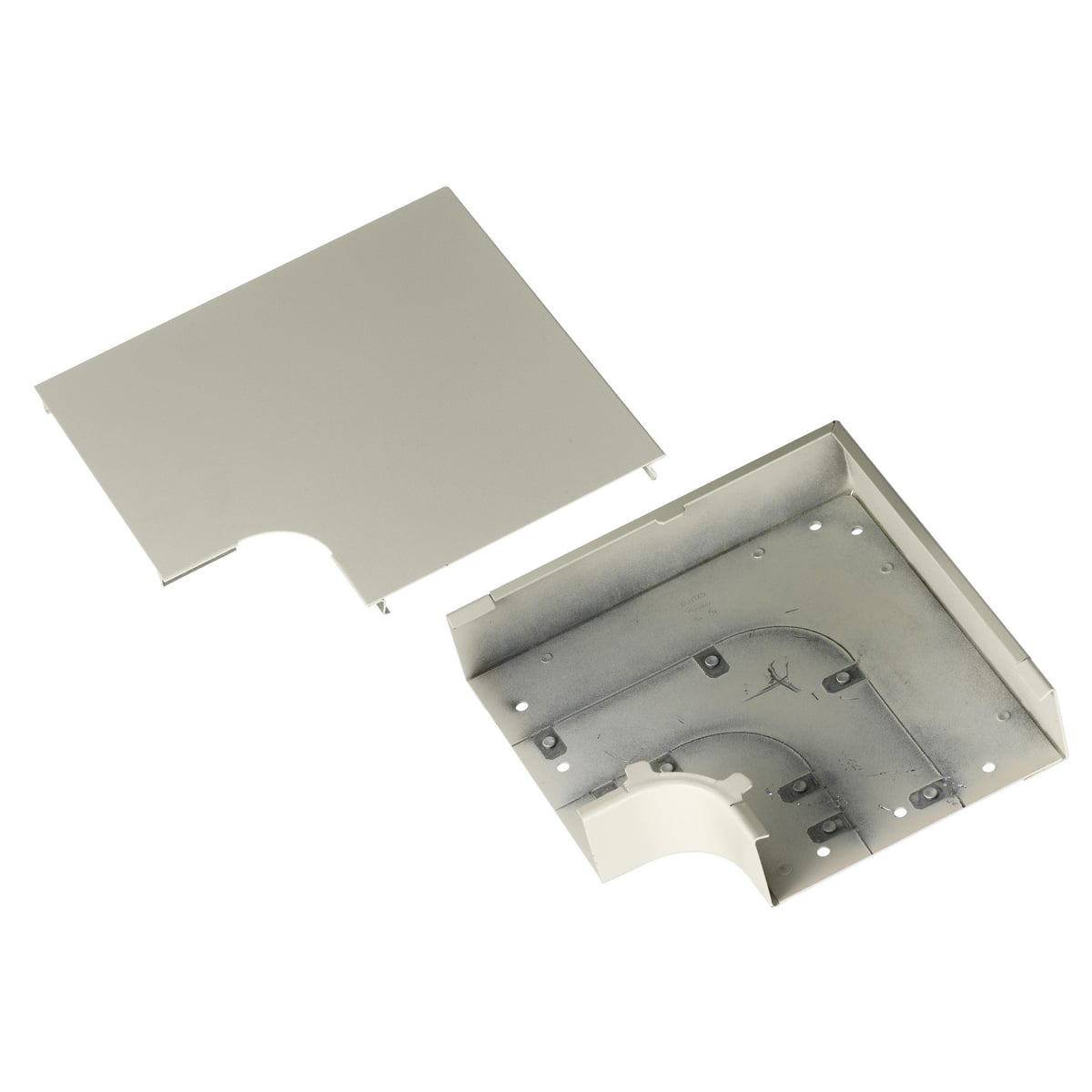 HBL6711IV Left/Right Standard Undivided Raceway Elbow, 90 deg Bend, 1-1/4 in Bend Radius, 13.77 sq-in, Rolled Steel