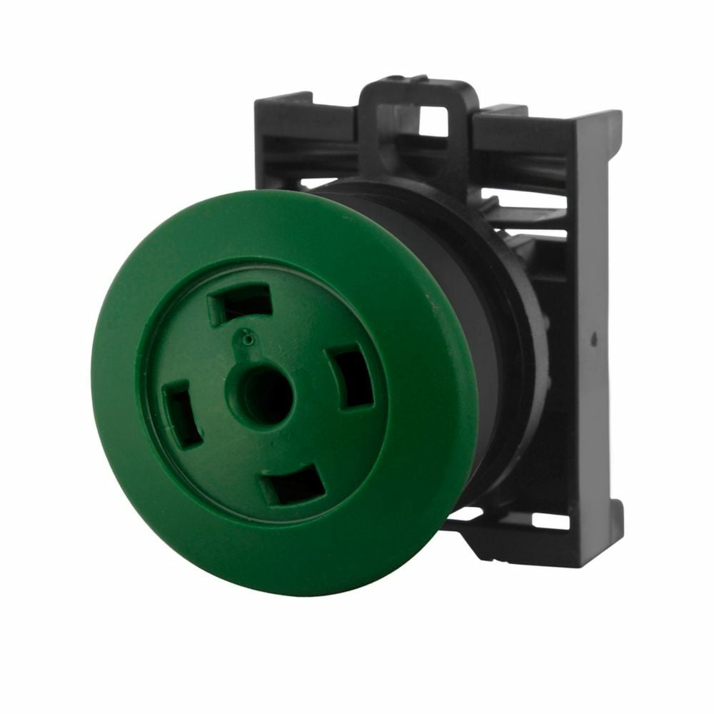 M22S-DP-G-X Modular Insertless Non-Illuminated Pushbutton Operator With Button, 22.5 mm, Green