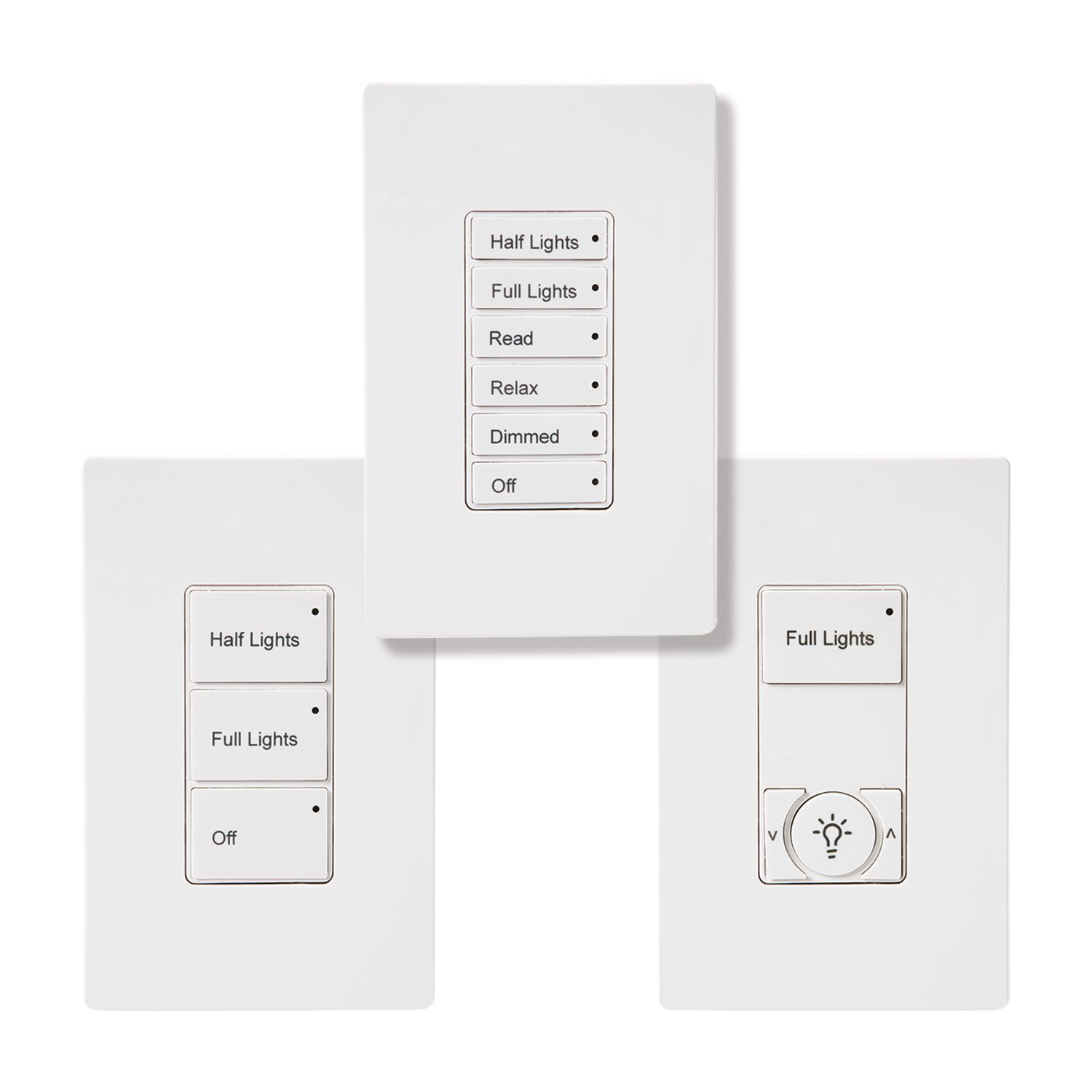 W2S-RL-W Greengate W2S Wallstation, 120 to 277 V AC, 20, 15 mA, 2 Switches, White