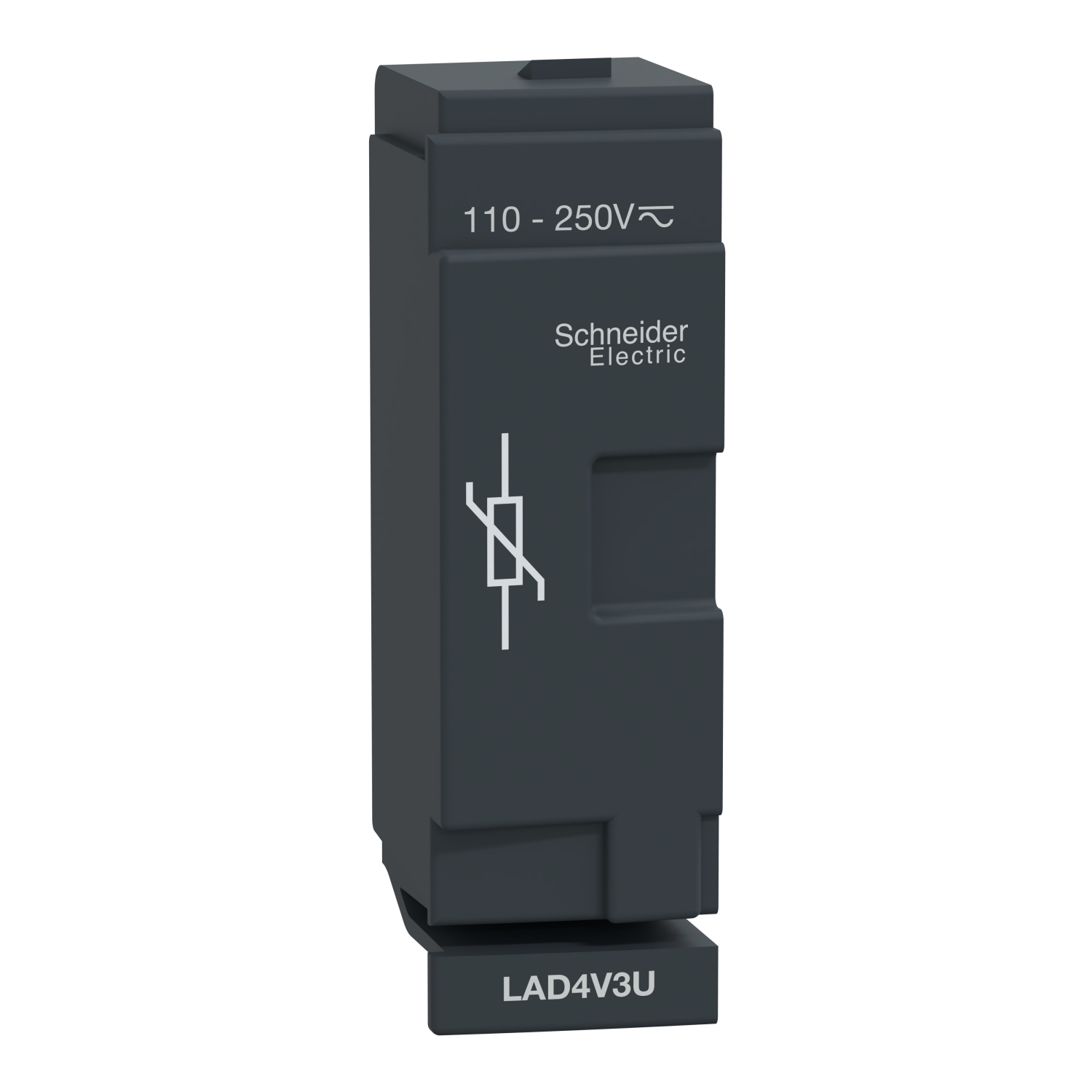 LAD4V3U TeSys D Contactor Coil Suppressor Module, 110 to 250 V AC, 50/60 Hz, 110/250 V AC/VDC Coil