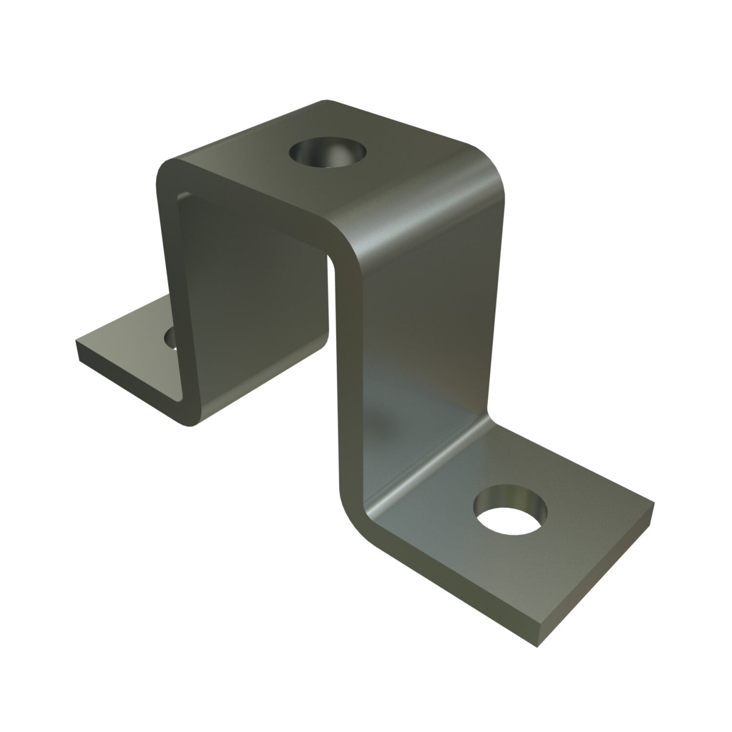 P5547-EG U-Shaped Fitting, 3 Holes, 5-3/8 in L x 1-5/8 in W, For Use With P1000, P1010, P4010 and P5510 Series Channel, Steel