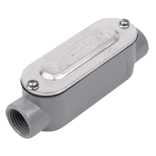 DAC-5-CG Red Dot D-Pak A Series Type-C Conduit Body With Cover, Gasket, 1-1/2 in Hub, 32 cu-in Capacity, Die Cast Aluminum, Powder Coated Urethane
