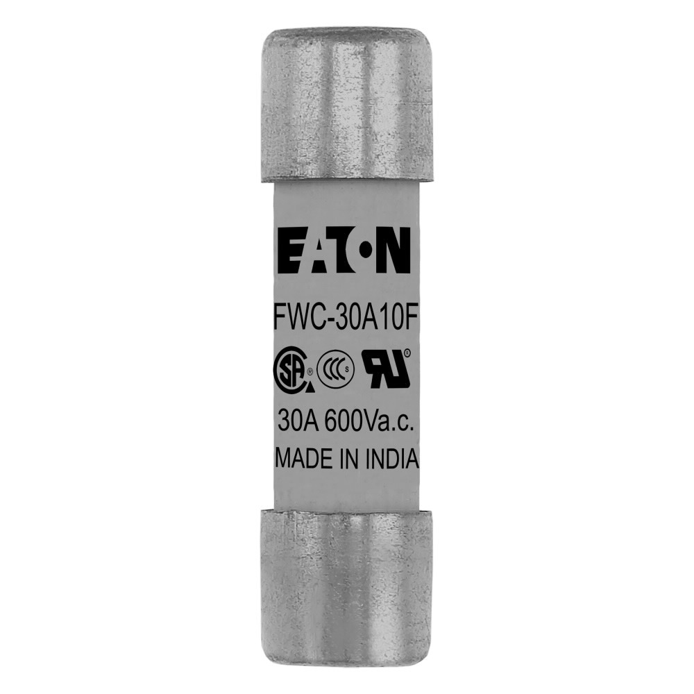 FWC-30A10F High Speed Fuse, 30 A, 600 V AC, 50 kA Interrupt, Class: aR, Cartridge Body
